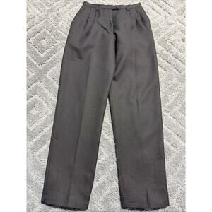 Vtg Herman Geist Woman's Sz 6 Pants 100% Wool Flat Front Lined Zip Pockets 27x30
